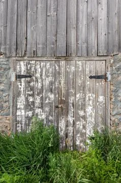 Weathered White Door Stock Photos