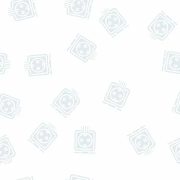 Weatherproof socket glyph vector seamless pattern Stock Illustration