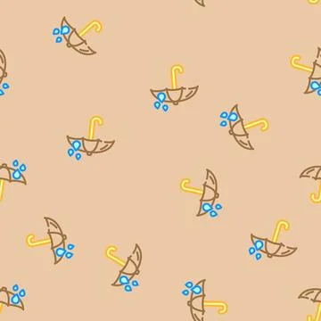 Weatherproof vector seamless pattern Stock Illustration