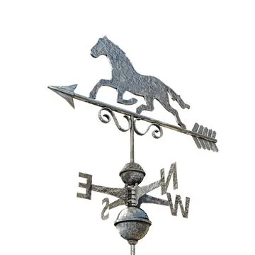 Weathervane isolated on white Stock Illustration