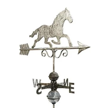Weathervane isolated on white Stock Illustration