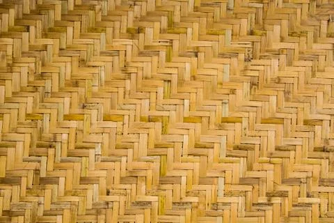 Weave bamboo background. Stock Photos