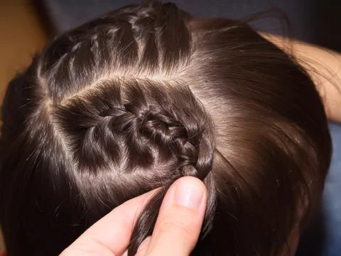 Weave braids Foto stock