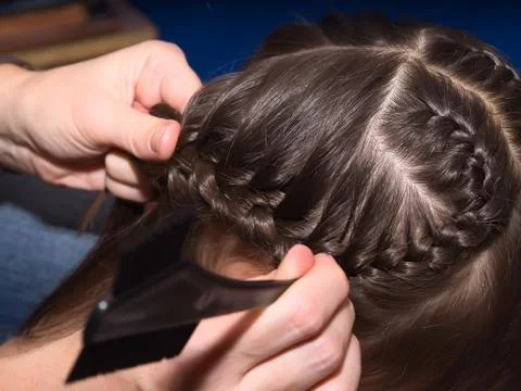 Weave braids Stock Photos