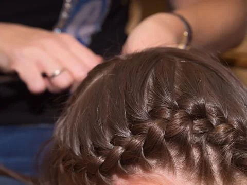 Weave braids Foto stock