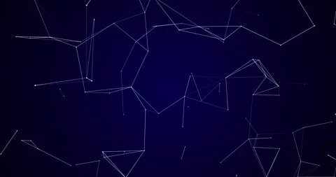 A weave of dots and lines rotating alternately around three axes 1 Stock Footage 304822972