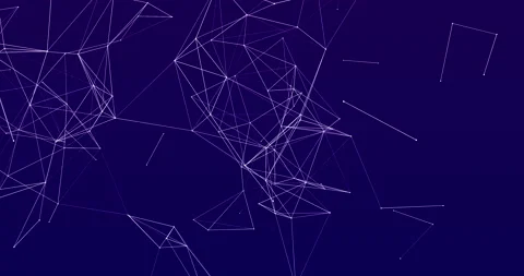 A weave of dots and lines rotating alternately around three axes 2 Stock Footage 304823086