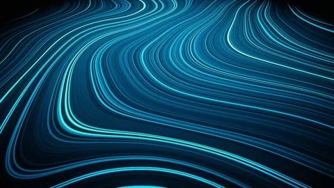 Weave lines. Abstract background. 3d render. Network connection structure. Stock Photos