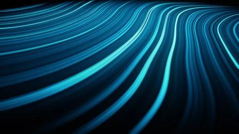 Weave lines. Abstract background. 3d render. Network connection structure. Stock Photos