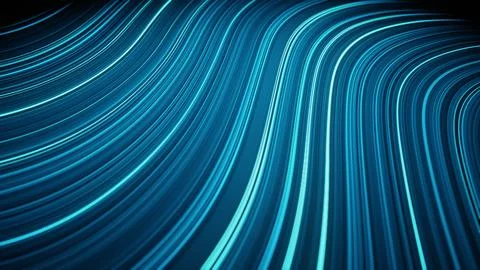 Weave lines. Abstract background. 3d render. Network connection structure. Stock Photos