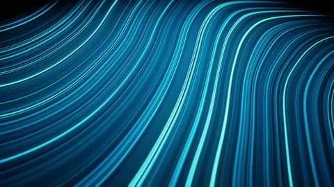 Weave lines. Abstract background. 3d render. Network connection structure. Stock Photos