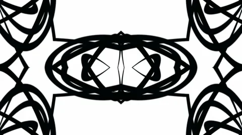 Weave lines cable,black curve fancy silhouette. Stock Footage