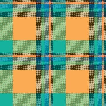 Weave plaid background textile, premium fabric texture seamless. Bandana ch.. Stock Illustration