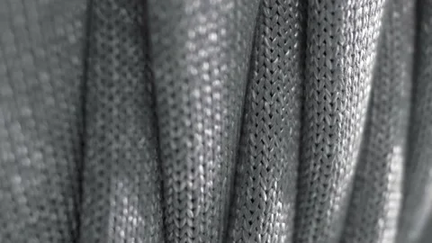 Weave of rope to decorate elements of luxury furniture. Macro Stock Footage 219555100