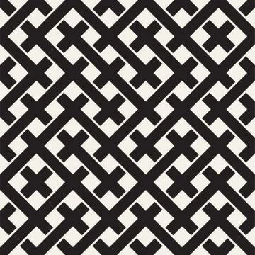 Weave Seamless Pattern. Braiding Background of Intersecting Stripes Lattice 스톡 일러스트