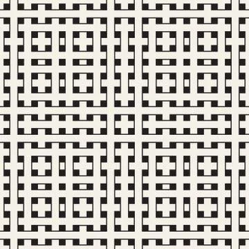 Weave Seamless Pattern. Braiding Background of Intersecting Stripes Lattice Stockillustratie