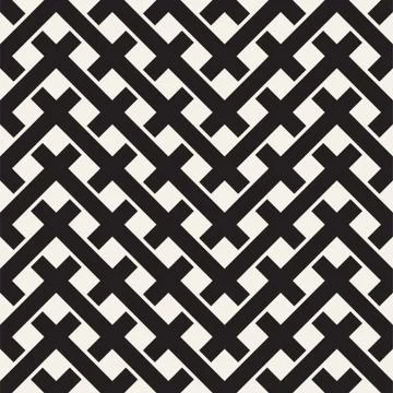 Weave Seamless Pattern. Braiding Background of Intersecting Stripes Lattice Stock Illustration