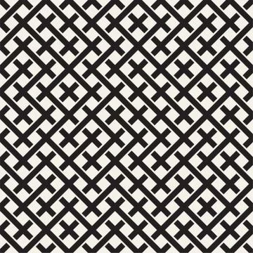 Weave Seamless Pattern. Braiding Background of Intersecting Stripes Lattice Stockillustratie