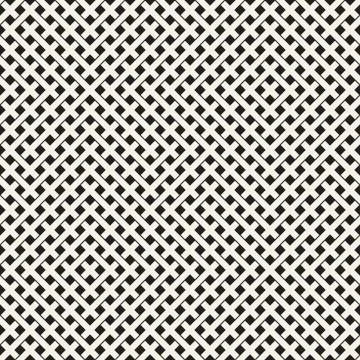Weave Seamless Pattern. Braiding Background of Intersecting Stripes Lattice イラスト素材