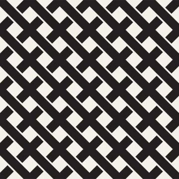 Weave Seamless Pattern. Braiding Background of Intersecting Stripes Lattice Illustrazione stock