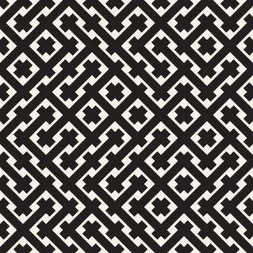 Weave Seamless Pattern. Braiding Background of Intersecting Stripes Lattice Stock Illustration