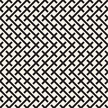 Weave Seamless Pattern. Braiding Background of Intersecting Stripes Lattice Illustrazione stock