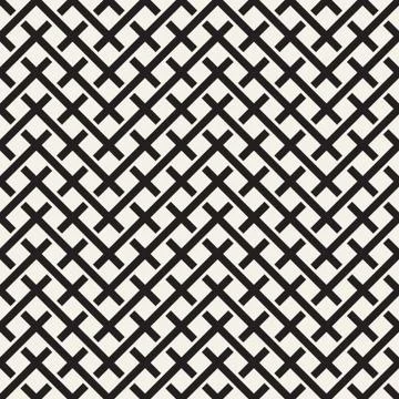 Weave Seamless Pattern. Braiding Background of Intersecting Stripes Lattice Illustrazione stock
