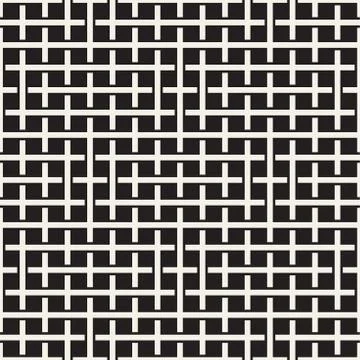 Weave Seamless Pattern. Braiding Background of Intersecting Stripes Lattice Stock Illustration