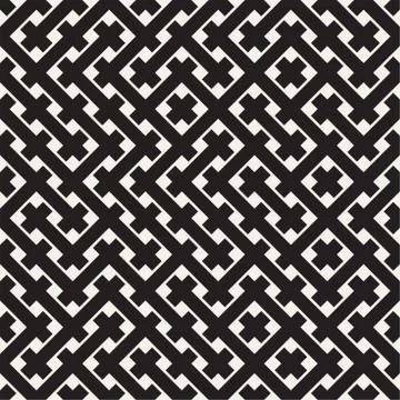 Weave Seamless Pattern. Braiding Background of Intersecting Stripes Lattice Stockillustratie