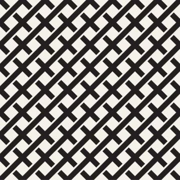 Weave Seamless Pattern. Braiding Background of Intersecting Stripes Lattice イラスト素材