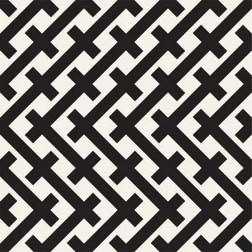 Weave Seamless Pattern. Braiding Background of Intersecting Stripes Lattice Illustrazione stock