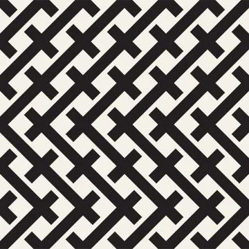 Weave Seamless Pattern. Braiding Background of Intersecting Stripes Lattice Stock Illustration