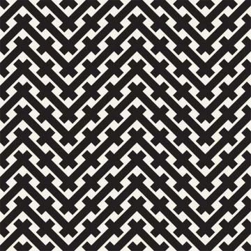 Weave Seamless Pattern. Braiding Background of Intersecting Stripes Lattice Stock Illustration