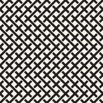 Weave Seamless Pattern. Braiding Background of Intersecting Stripes Lattice Stock Illustration