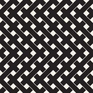 Weave Seamless Pattern. Braiding Background of Intersecting Stripes Lattice Stockillustratie