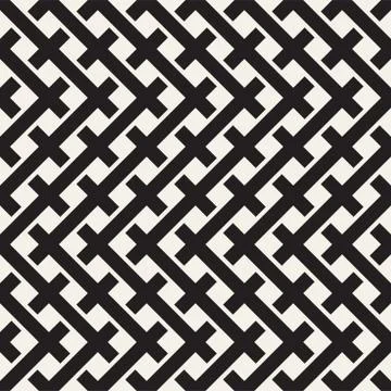 Weave Seamless Pattern. Braiding Background of Intersecting Stripes Lattice 스톡 일러스트