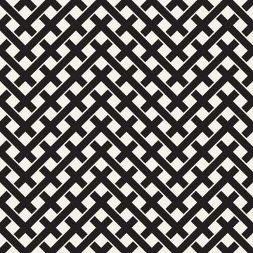 Weave Seamless Pattern. Braiding Background of Intersecting Stripes Lattice イラスト素材