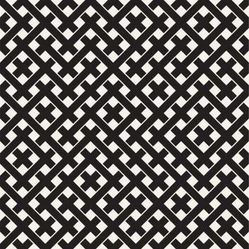 Weave Seamless Pattern. Braiding Background of Intersecting Stripes Lattice Stock Illustration
