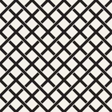 Weave Seamless Pattern. Braiding Background of Intersecting Stripes Lattice Illustrazione stock