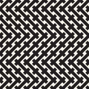 Weave Seamless Pattern. Braiding Background of Intersecting Stripes Lattice イラスト素材