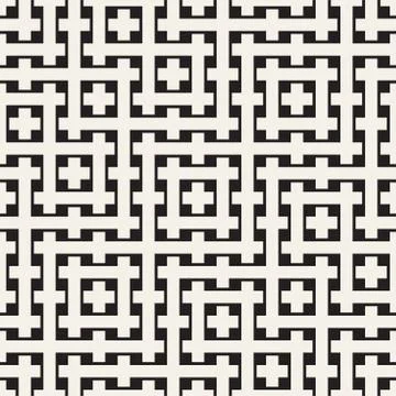 Weave Seamless Pattern. Braiding Background of Intersecting Stripes Lattice.. Stockillustratie