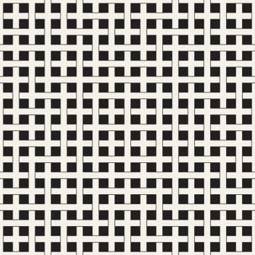 Weave Seamless Pattern. Braiding Background of Intersecting Stripes Lattice.. 스톡 일러스트