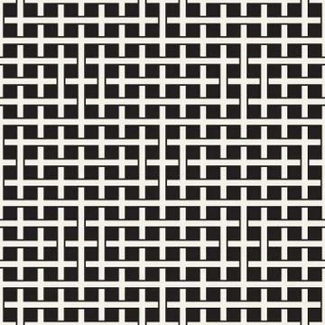 Weave Seamless Pattern. Braiding Background of Intersecting Stripes Lattice.. Illustrazione stock