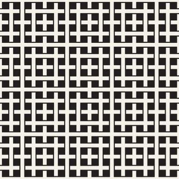 Weave Seamless Pattern. Braiding Background of Intersecting Stripes Lattice.. Stock Illustration