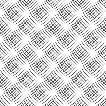 Weave seamless pattern with volume effect. Black textured background. Drapery Stock Illustration