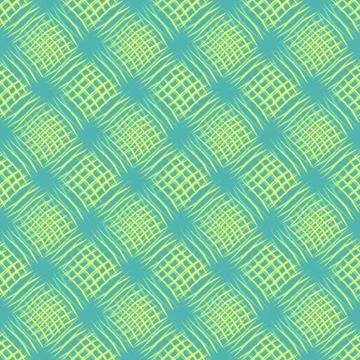 Weave seamless pattern with volume effect. Textured background in lemon squeeze Stock Illustration
