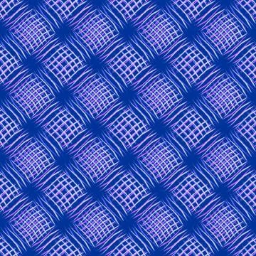 Weave seamless pattern with volume effect. Textured background in cool cyber Stock Illustration