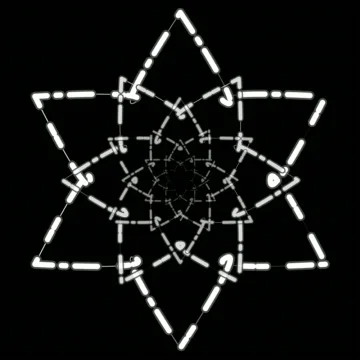 Weave Star BW Stock Footage 288751