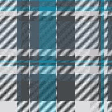 Weave texture check textile, 30s pattern seamless vector. Multi plaid backg.. Stock Illustration