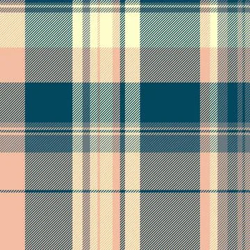 Weave texture seamless plaid, blanket check vector textile. Up fabric backg.. Stock Illustration